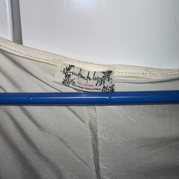 Free People Intimately Cream Ruffle Shirt - Picture 3 of 9